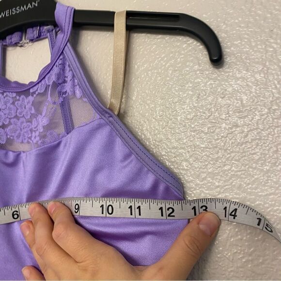 WEISSMAN Dance costume lavender purple dress DANCING ON MY OWN 12136 MC 10/12 - Picture 7 of 10